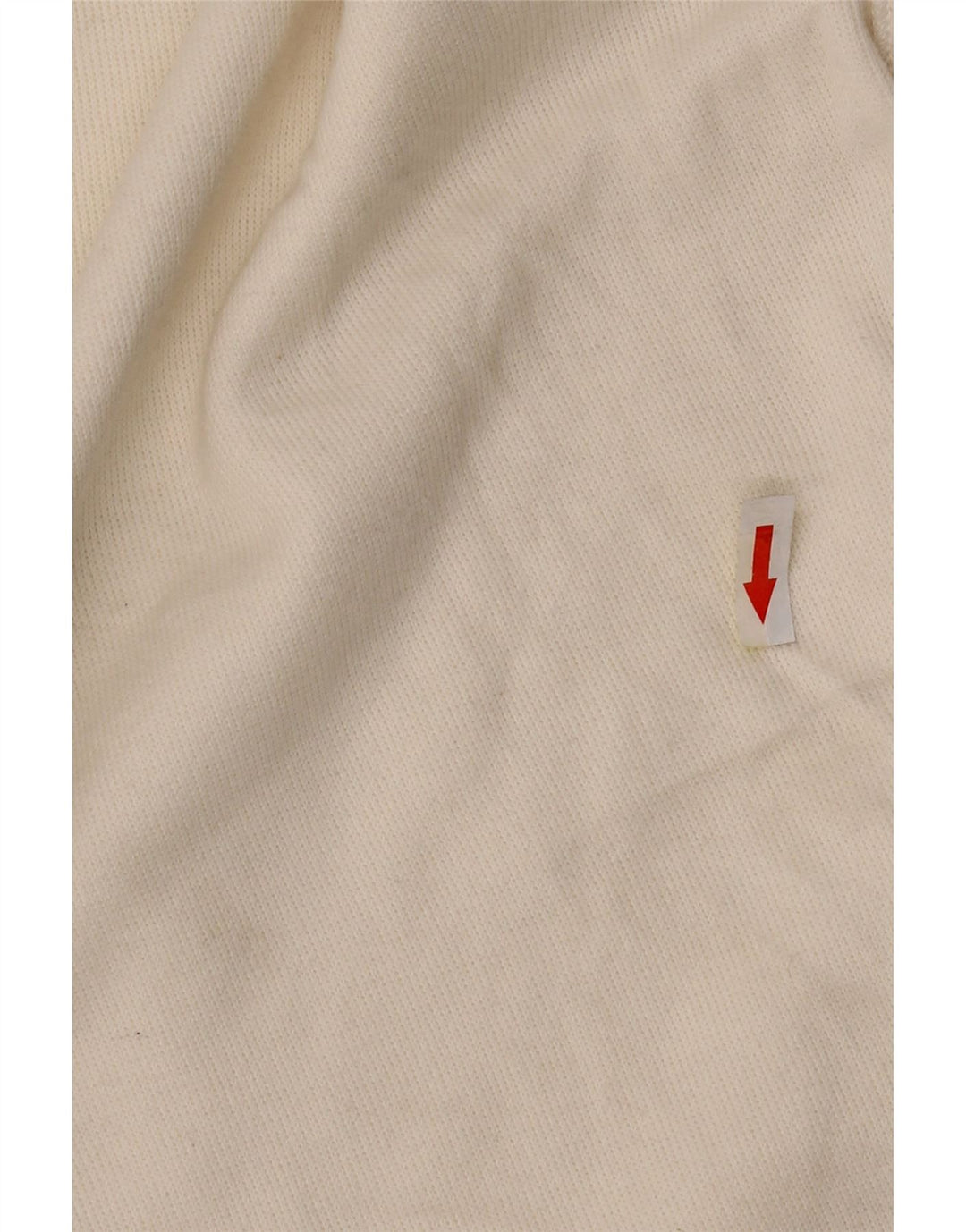 Zara Mujer Top Manga Larga UK 46 Grande Algodón Blanco