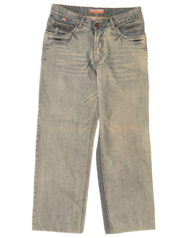 Enrico Coveri Vaqueros rectos para hombre IT 48 Medium W34 L28 Algodón azul