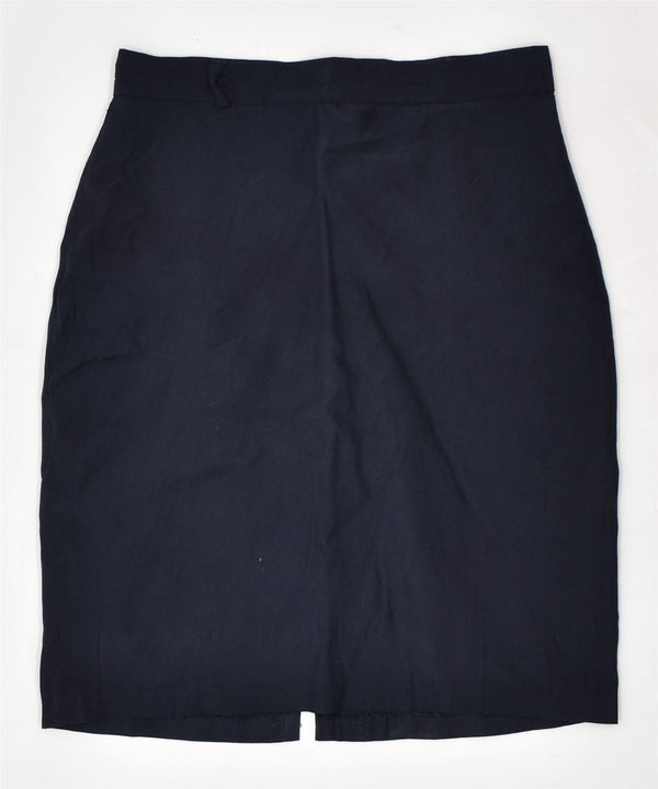 COCK FASHION Falda lápiz de cintura alta para mujer IT 44 Medium W27 Azul marino