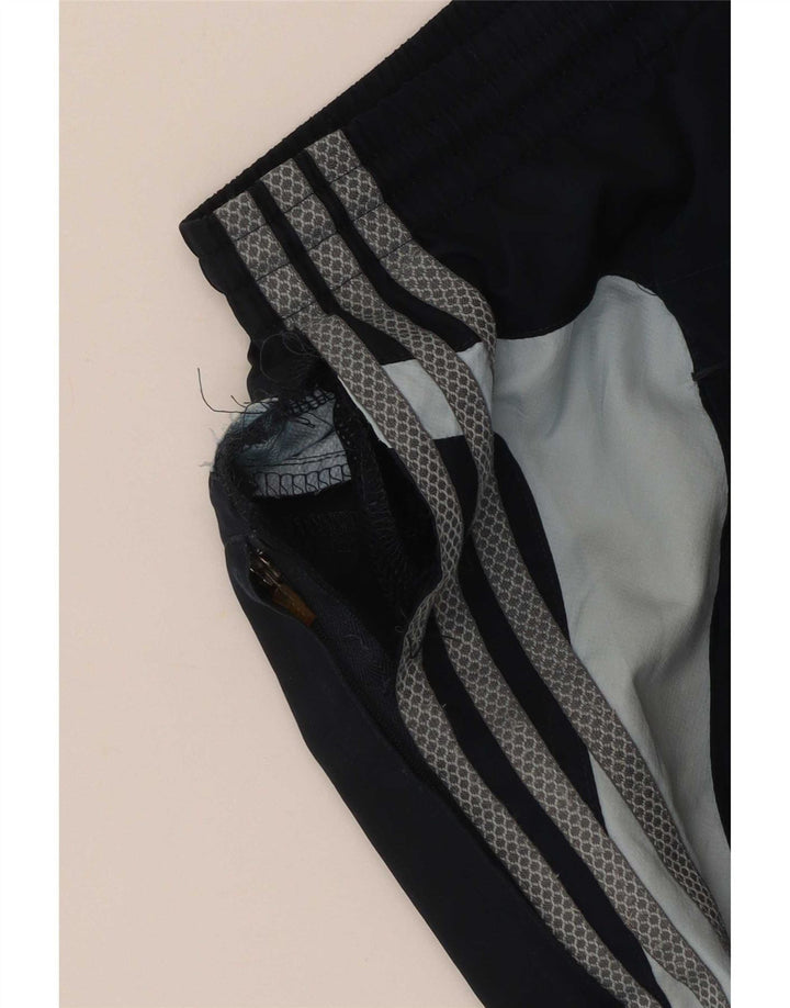Adidas - Pantalón de chándal para hombre, talla grande, azul marino, color block, poliéster