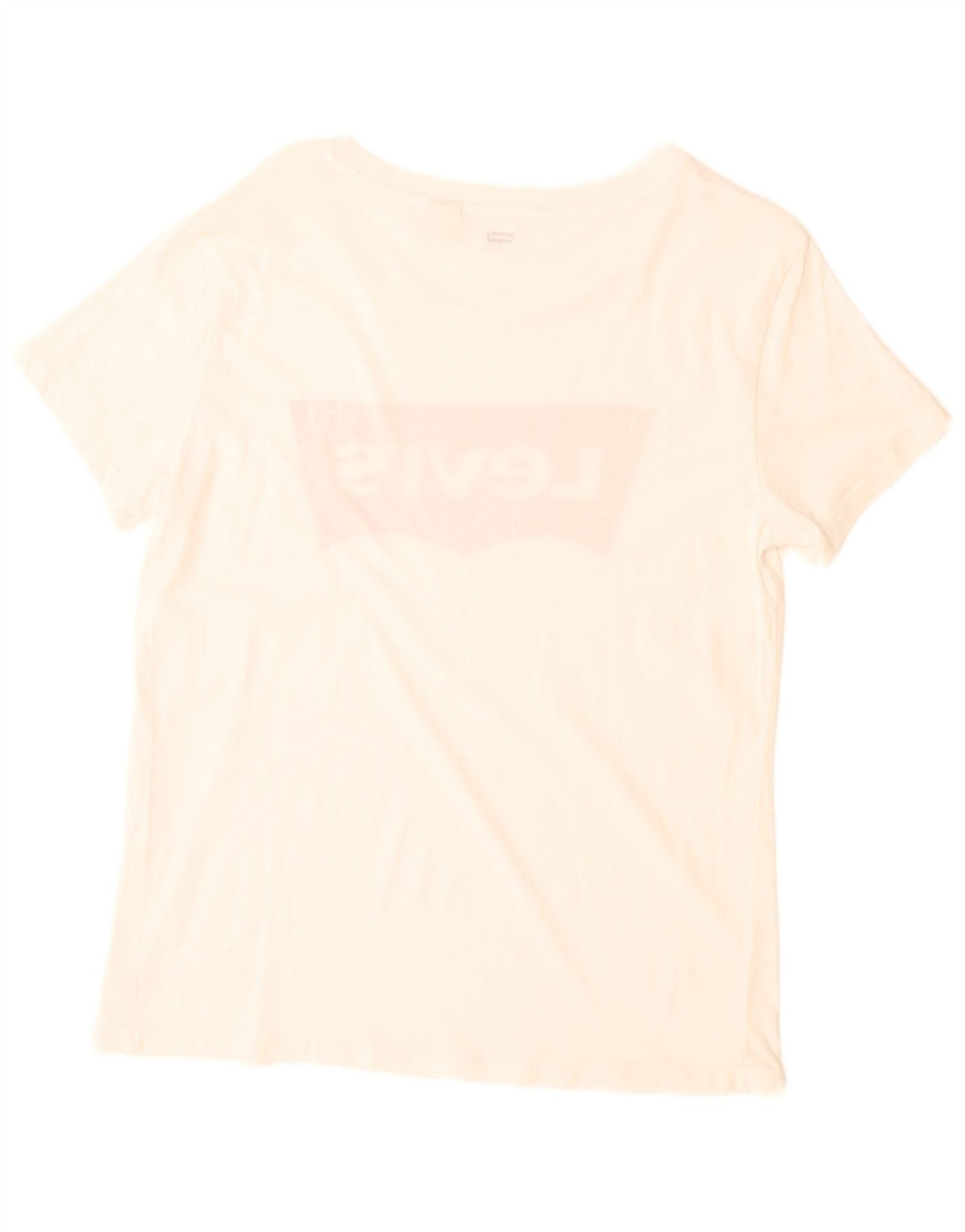 Levi's - Camiseta gráfica para mujer, talla 40, talla mediana, color blanco