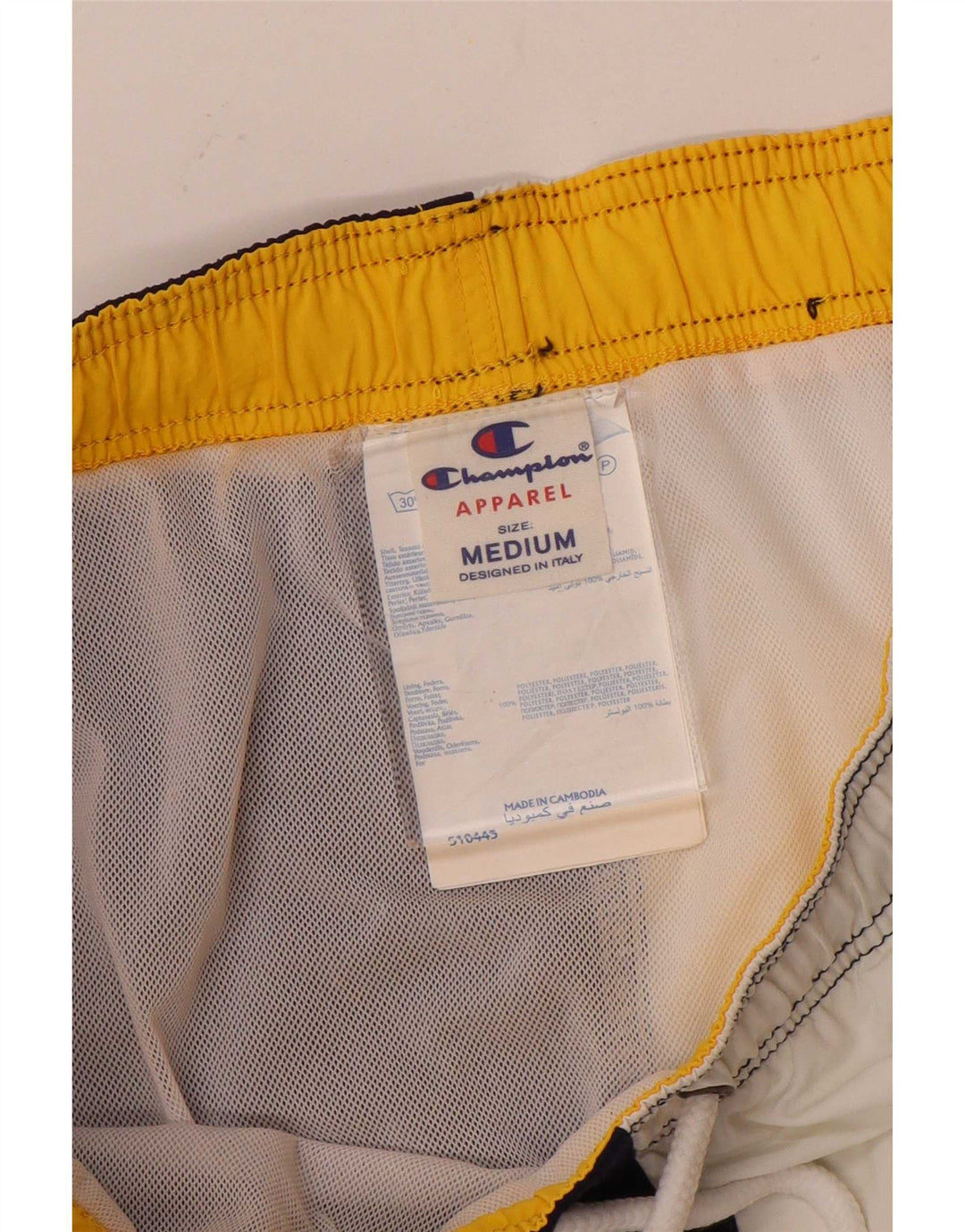 Champion Bañador Con Estampado Gráfico En Azul Marino Medio Colorblock