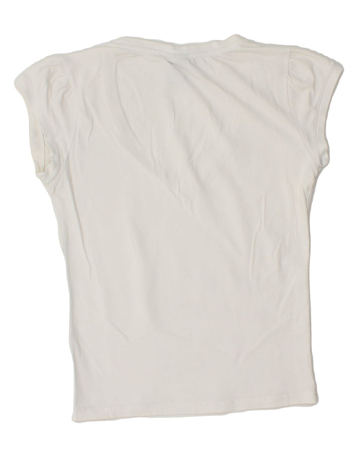 NIKE Womens T-Shirt Top UK 10/12 Small White Vintage Nike and Second-Hand Nike from Messina Hembry 