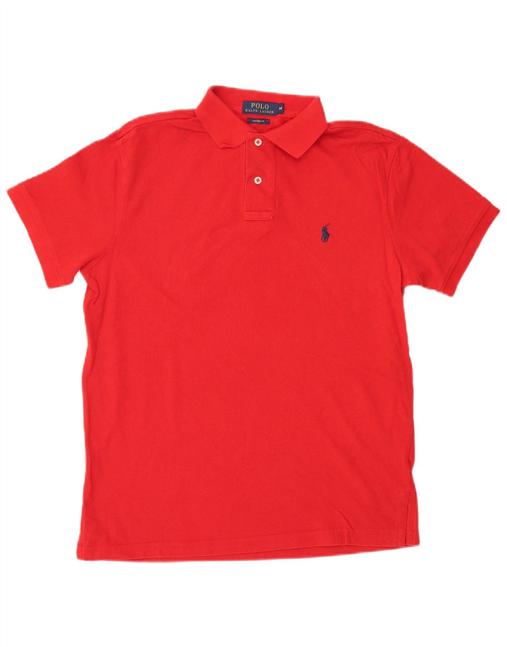 Polo Ralph Lauren Polo de ajuste personalizado para hombre de algodón rojo mediano