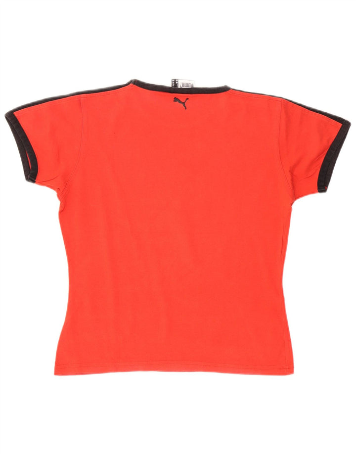 Puma - Camiseta gráfica para mujer, talla 40, talla grande, color rojo