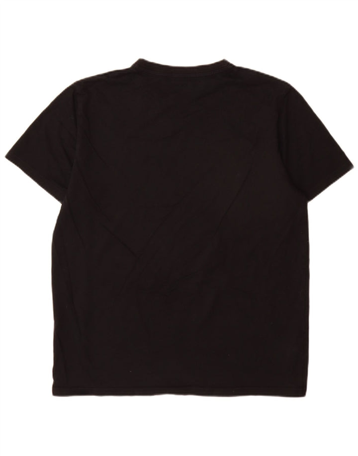 Fred Perry - Camiseta para hombre, talla grande, algodón negro