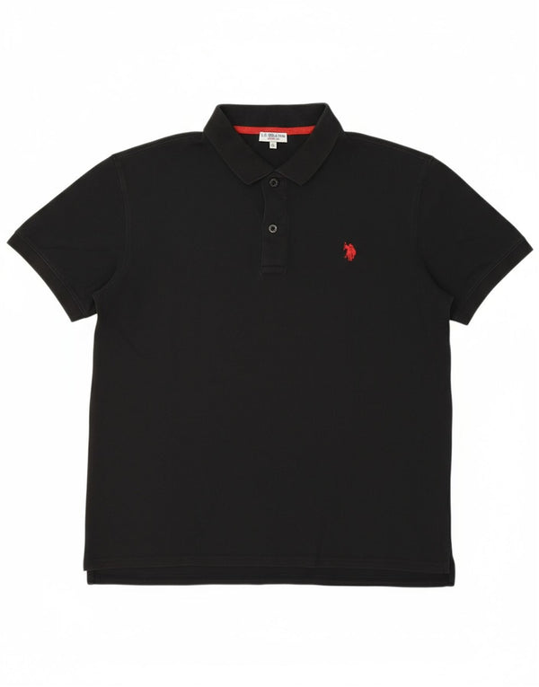 ASSN DE POLO DE EE. UU. Polo Hombre XL Algodón Negro