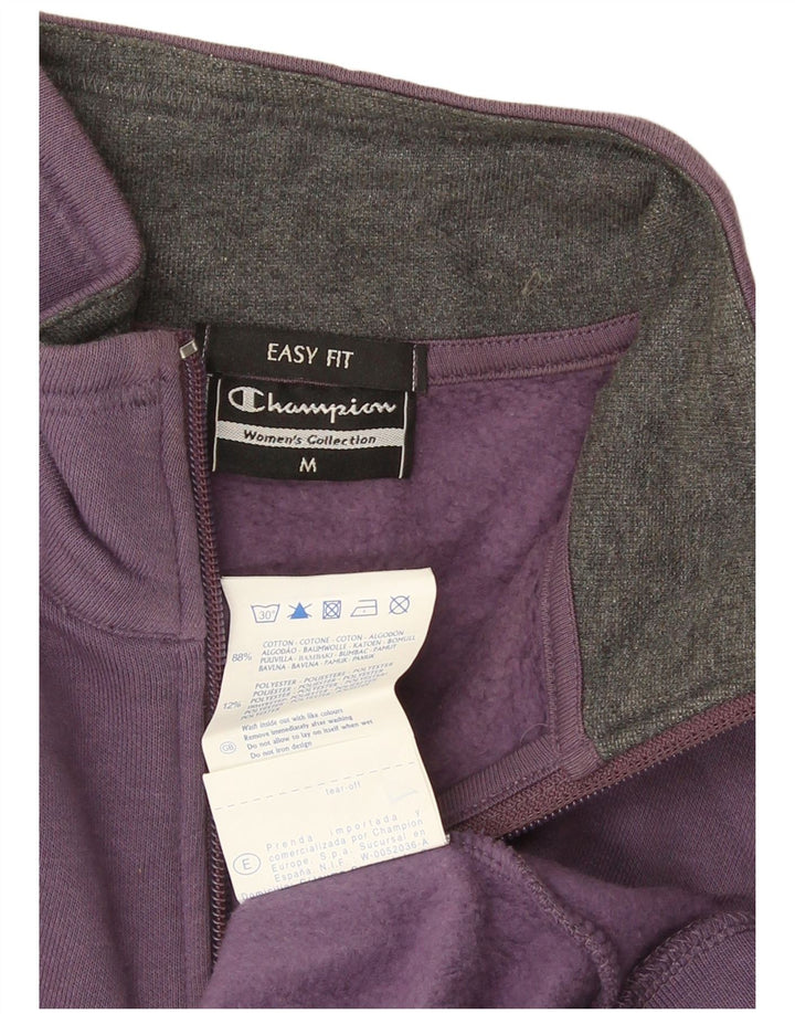 Champion Chaqueta de Chándal para Mujer Reino Unido 14 Mediana Púrpura Algodón