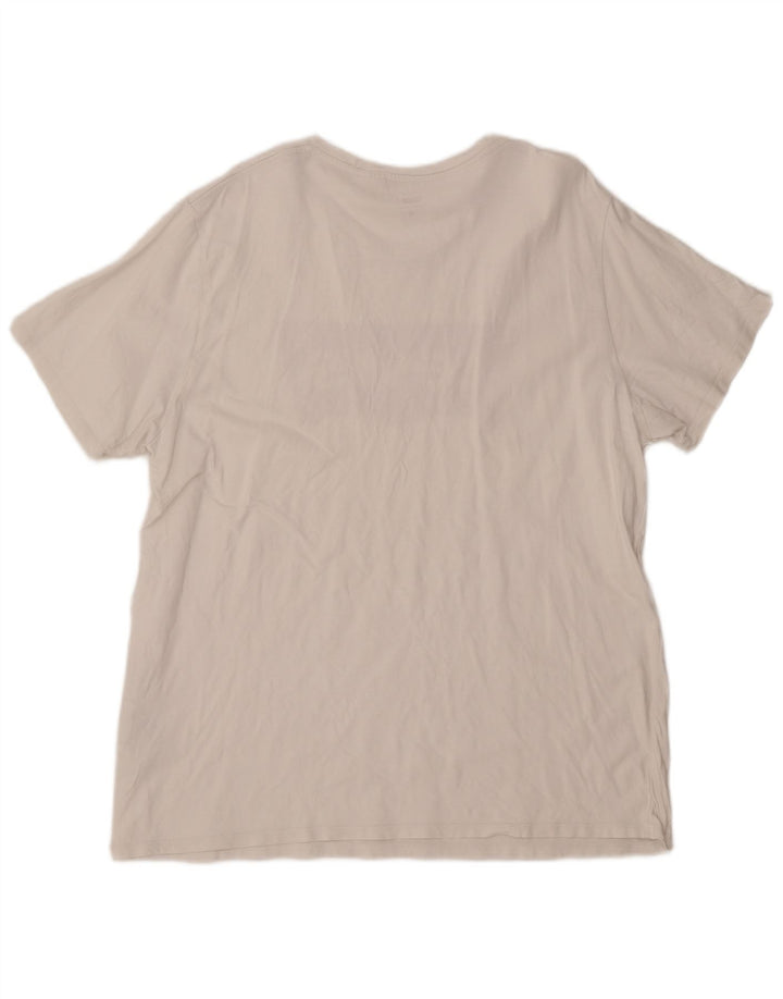 LEVI'S Camiseta gráfica para mujer Top UK 20 2XL Blanco
