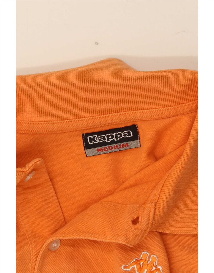 Polo Kappa Hombre Naranja Medio Algodón