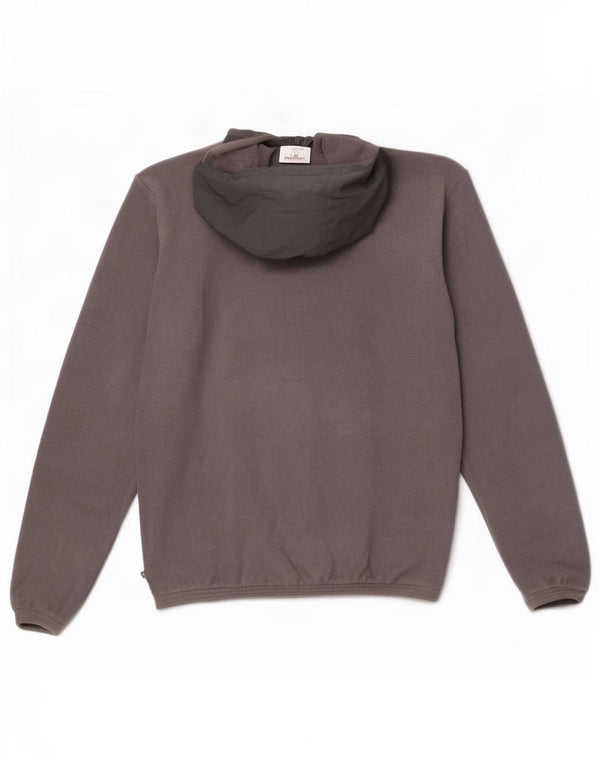 Adidas Jersey De Forro Polar Con Capucha Y Cremallera Para Hombre XS Gris Colorblock Poliéster