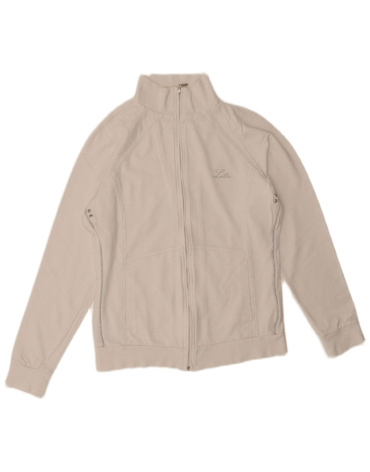 Lotto - Chaqueta de chándal para mujer, talla 40, color blanco