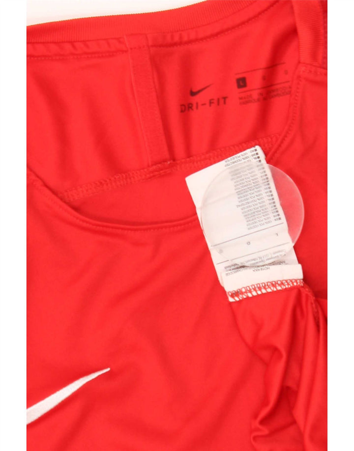 Nike - Camiseta Dri Fit para hombre, talla grande, poliéster rojo