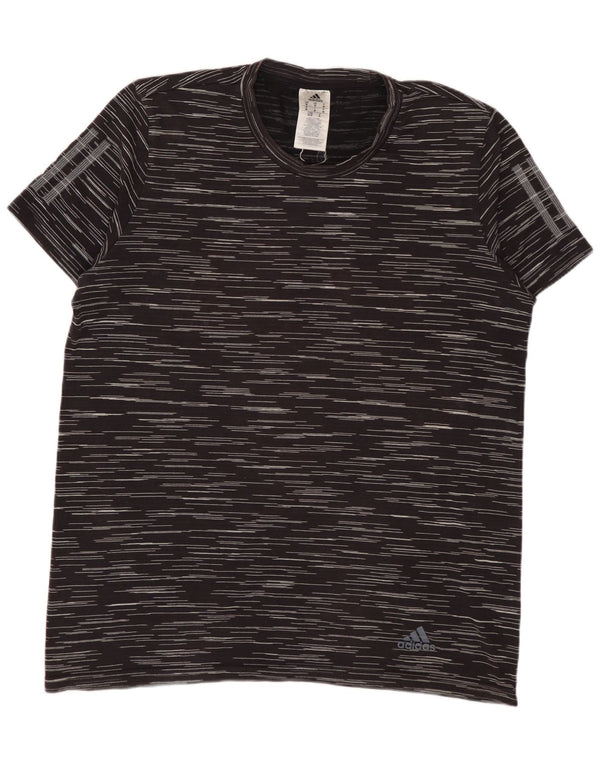 Camiseta ADIDAS Hombre Top Medium Negro Rayas Algodón