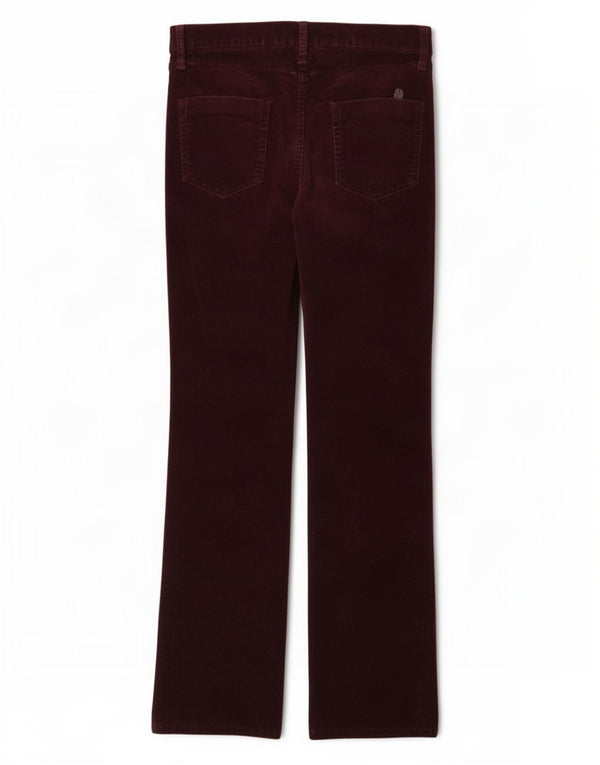 Marks & Spencer Pantalones de pana con corte de bota para mujer UK 10 Small W28 L31 Púrpura