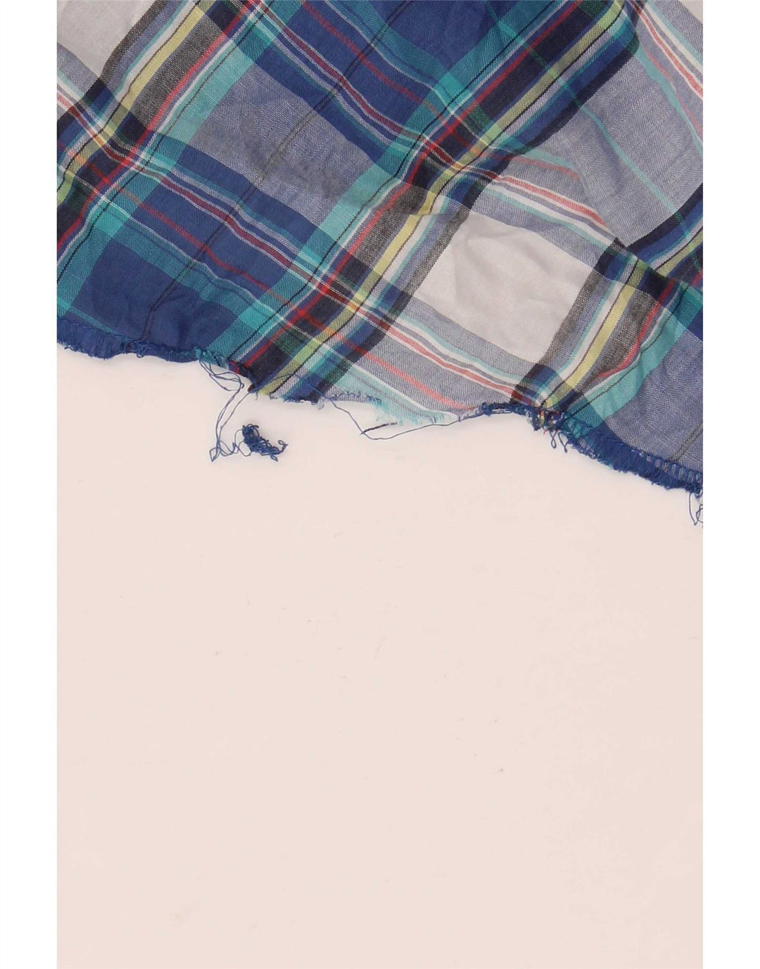 Wrangler Camisa De Manga Corta Con Volantes En La Parte Delantera Para Hombre Cuadros Azules Grandes