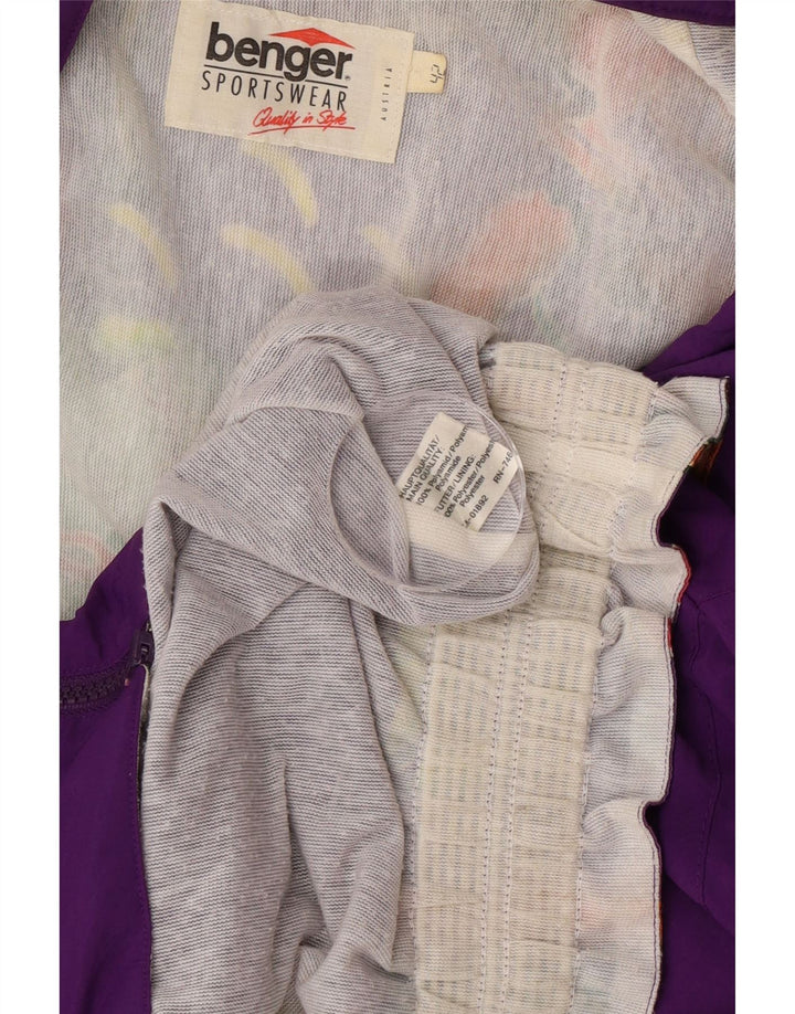 Benger Chaqueta de chándal extragrande para mujer EU 42 Large Púrpura Floral