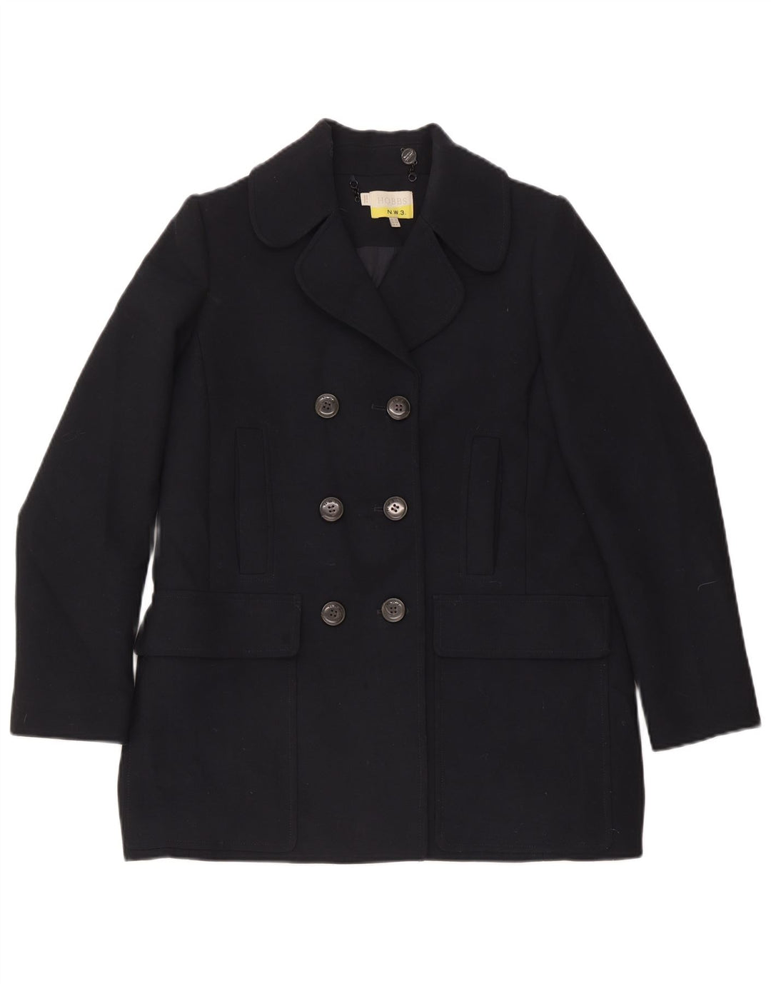 Hobbs Chaquetón para mujer UK 12 Medio Azul marino Poliéster