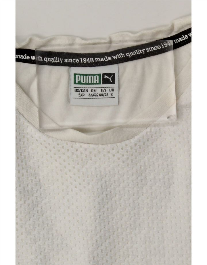 Puma Camiseta gráfica para hombre Top Small White Poliéster