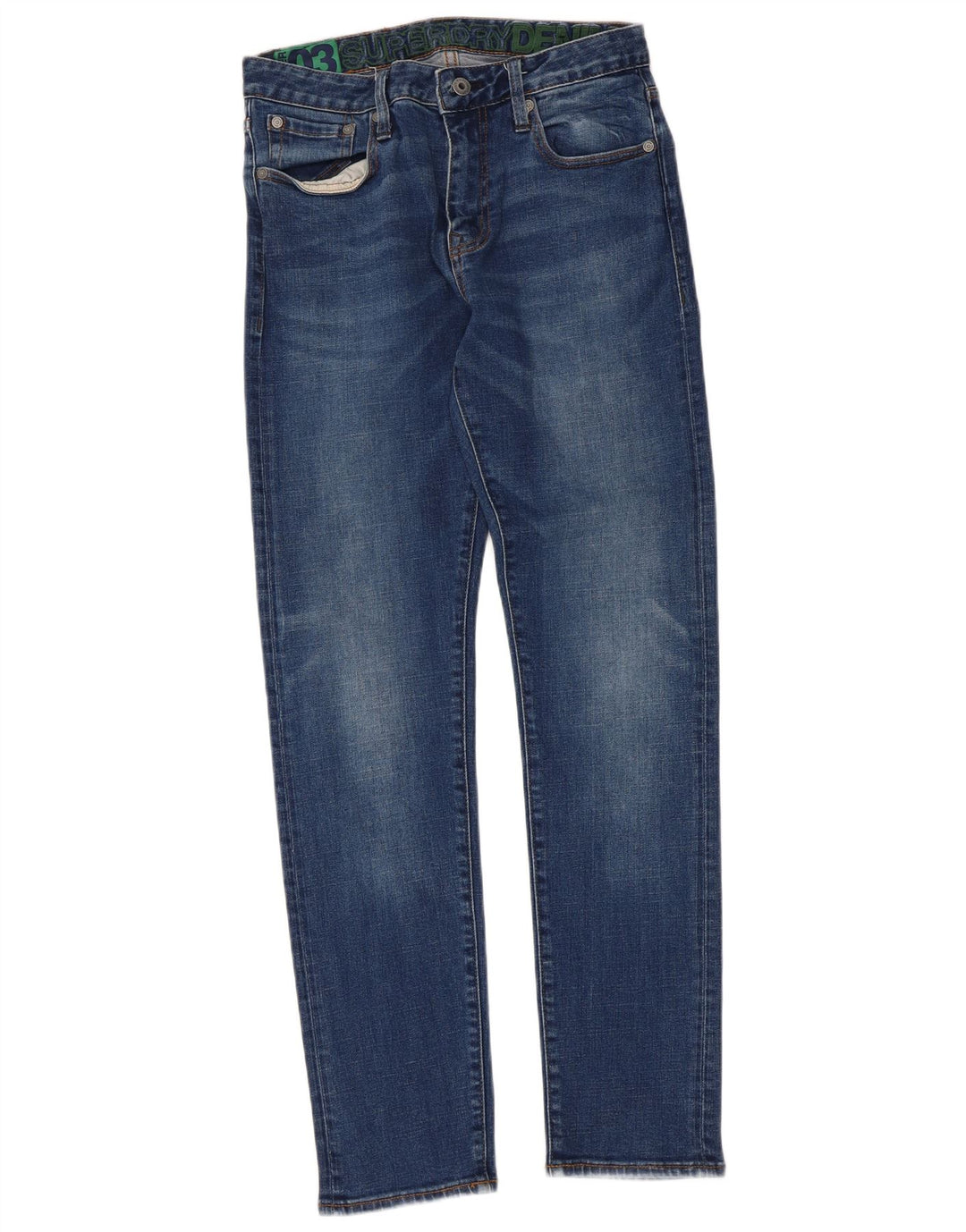 Vaqueros Superdry Mujer Slim W30 L32 Algodón Azul