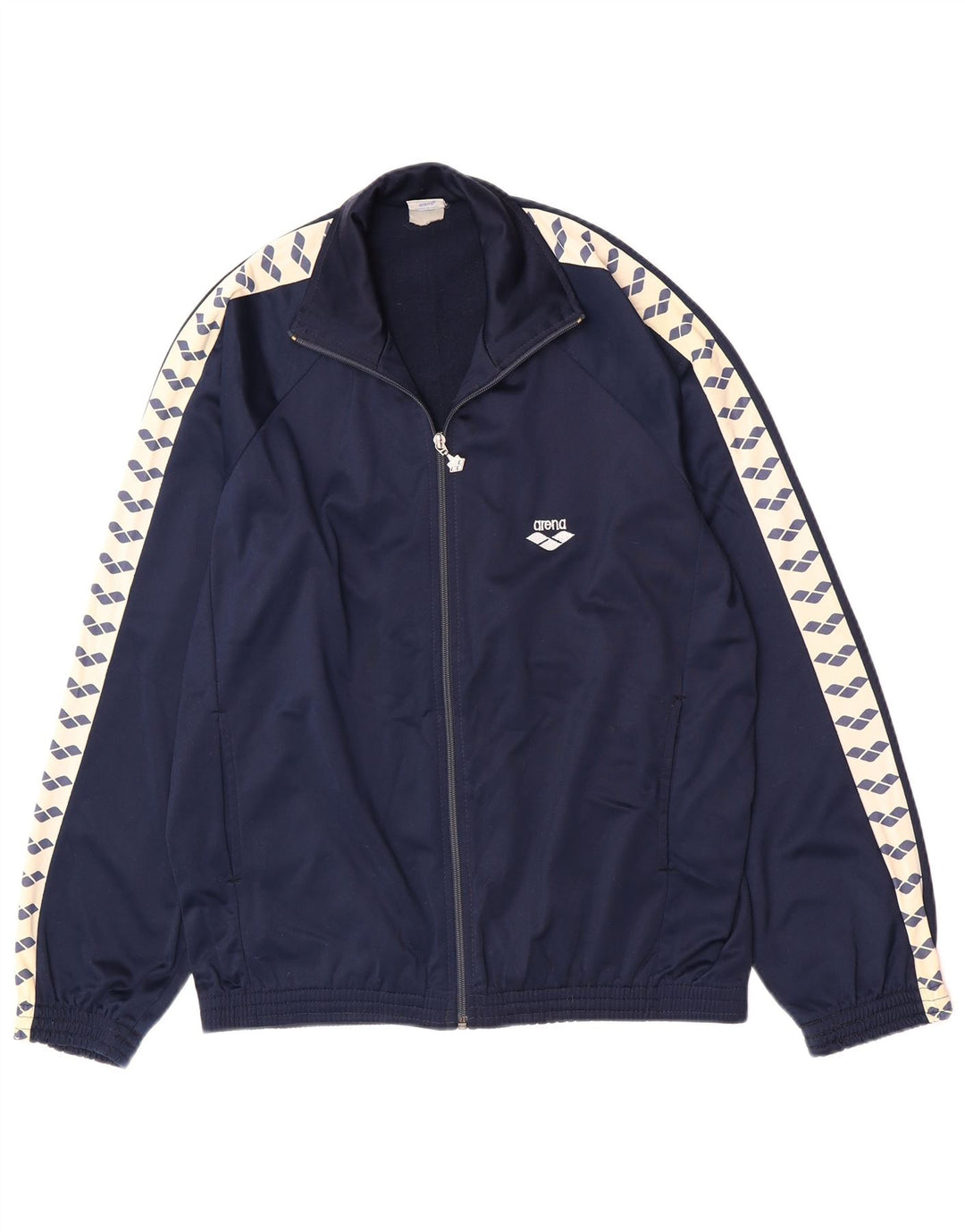 Arena Chaqueta de chándal con gráfico para hombre, talla grande, color azul marino