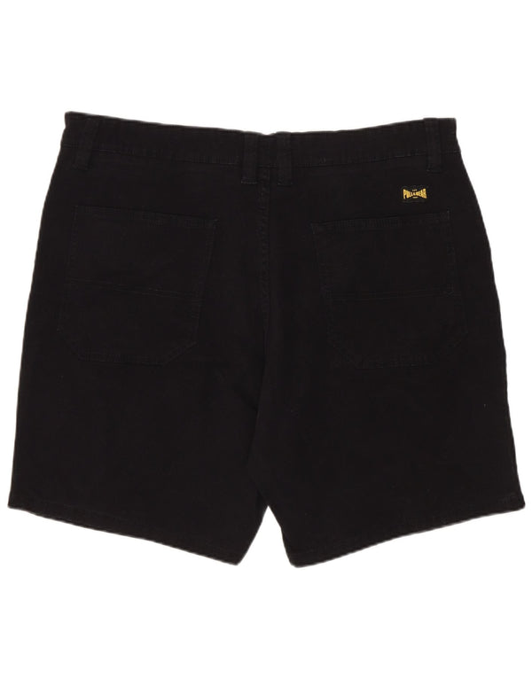 Pull & Bear Pantalones cortos de mezclilla para hombre EU 44 Large W34 Algodón negro