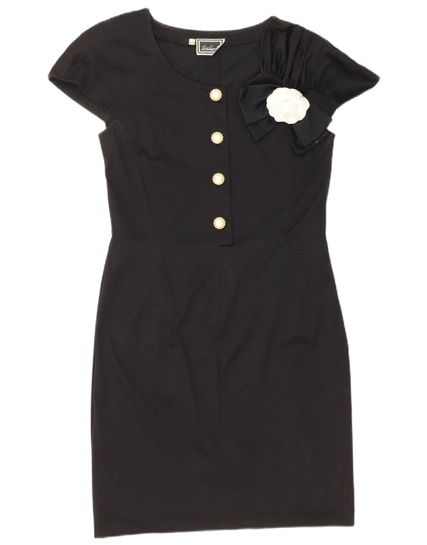 Luisa Spagnoli Vestido tubo para mujer IT 44 Medio Algodón negro