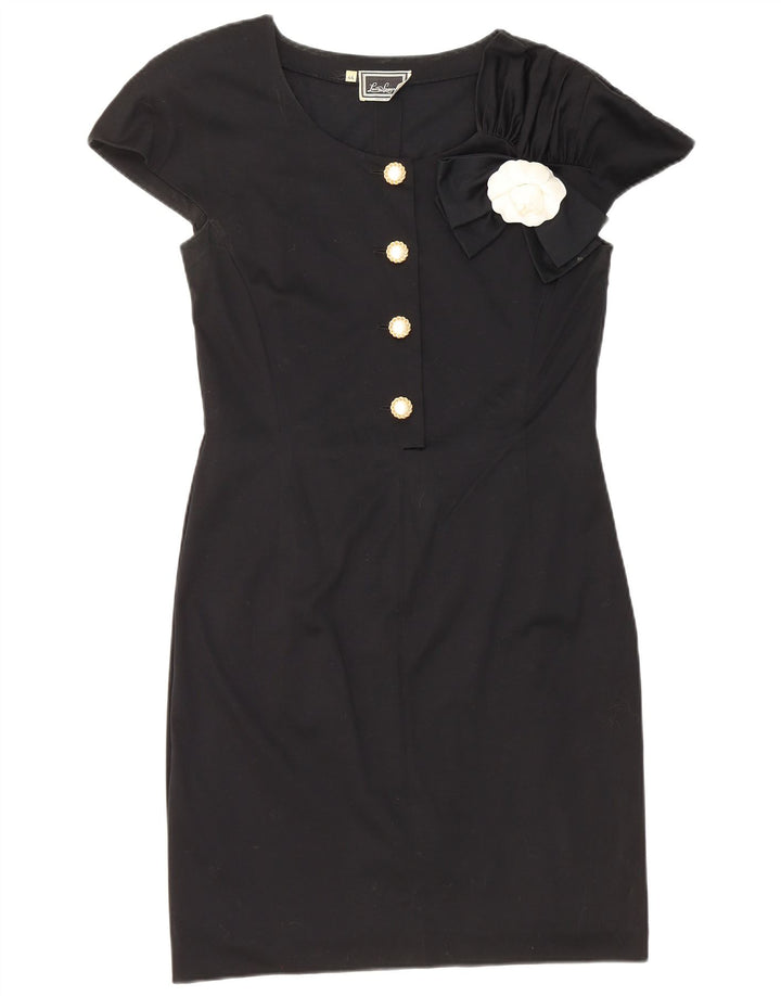 Luisa Spagnoli Vestido tubo para mujer IT 44 Medio Algodón negro