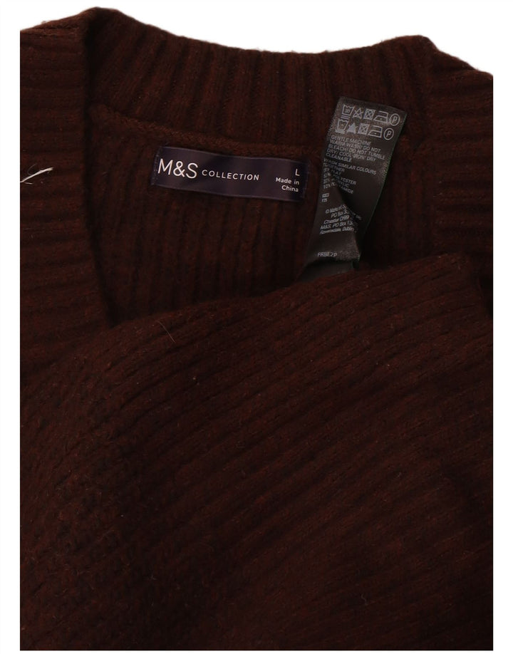 Marks & Spencer Camiseta sin mangas para mujer UK 46 Grande Poliéster marrón