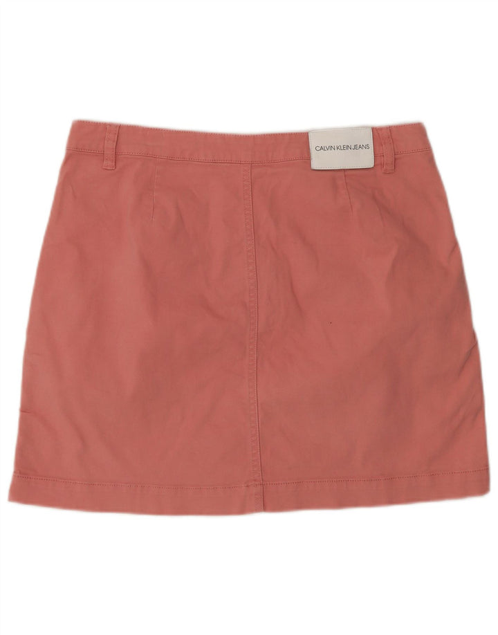 Calvin Klein Minifalda para Mujer Grande W32 Algodón Rosa