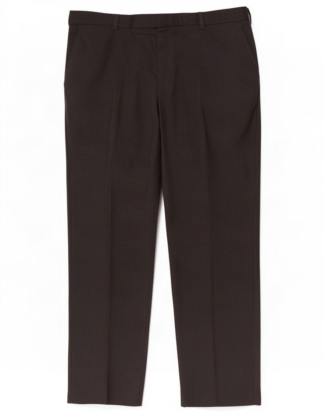 Marks & Spencer Pantalón de traje recto para hombre W42 L33 Poliéster negro