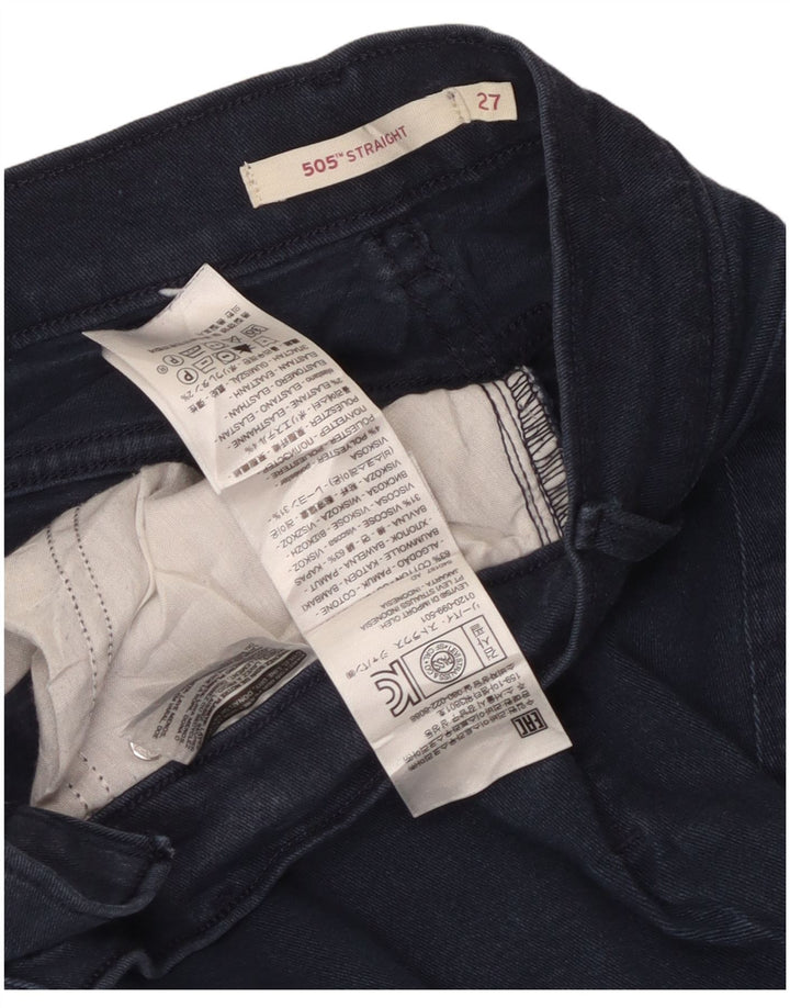Vaqueros Levi's Mujer 505 Rectos W27 L30 Algodón Azul Marino