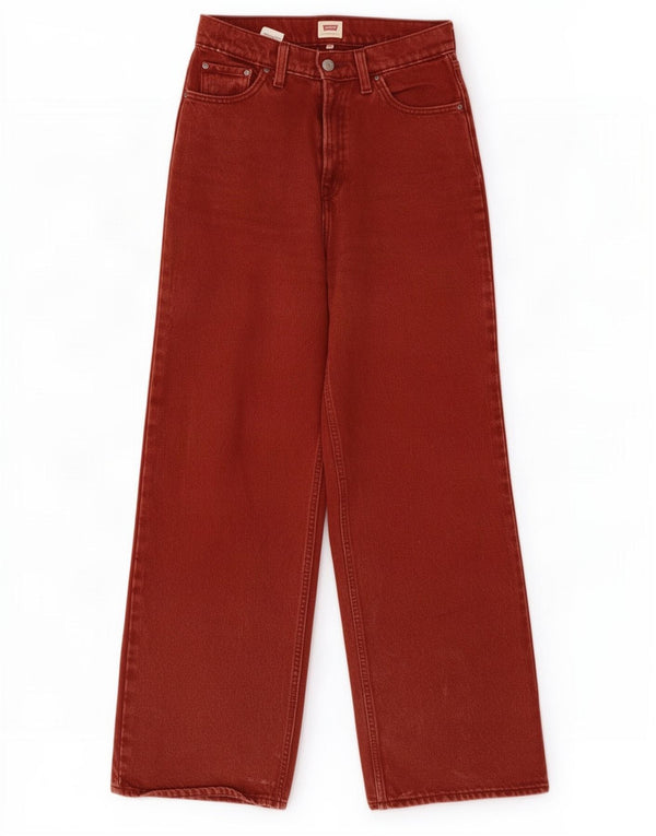 Levi's Jeans De Pierna Ancha Y Cintura Alta Para Mujer W26 L29 Algodón Rojo