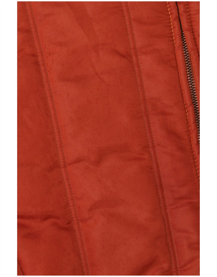 ALVIERO MARTINI Chaqueta acolchada para mujer IT 44 Mediana Naranja