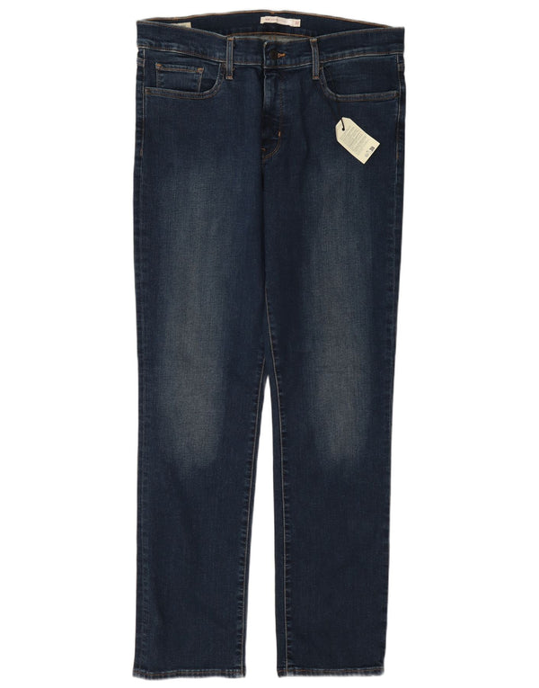 Levi's Mujer 314 Shaping Straight Jeans W32 L32 Algodón Azul Marino