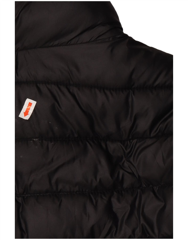 JACK WILLS Chaqueta acolchada para mujer UK 12 Mediana Negro Poliéster