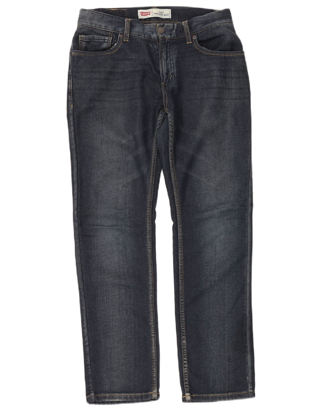 LEVI'S Boys The Knit Straight Jeans 15-16 Years W28 L28 Blue Cotton