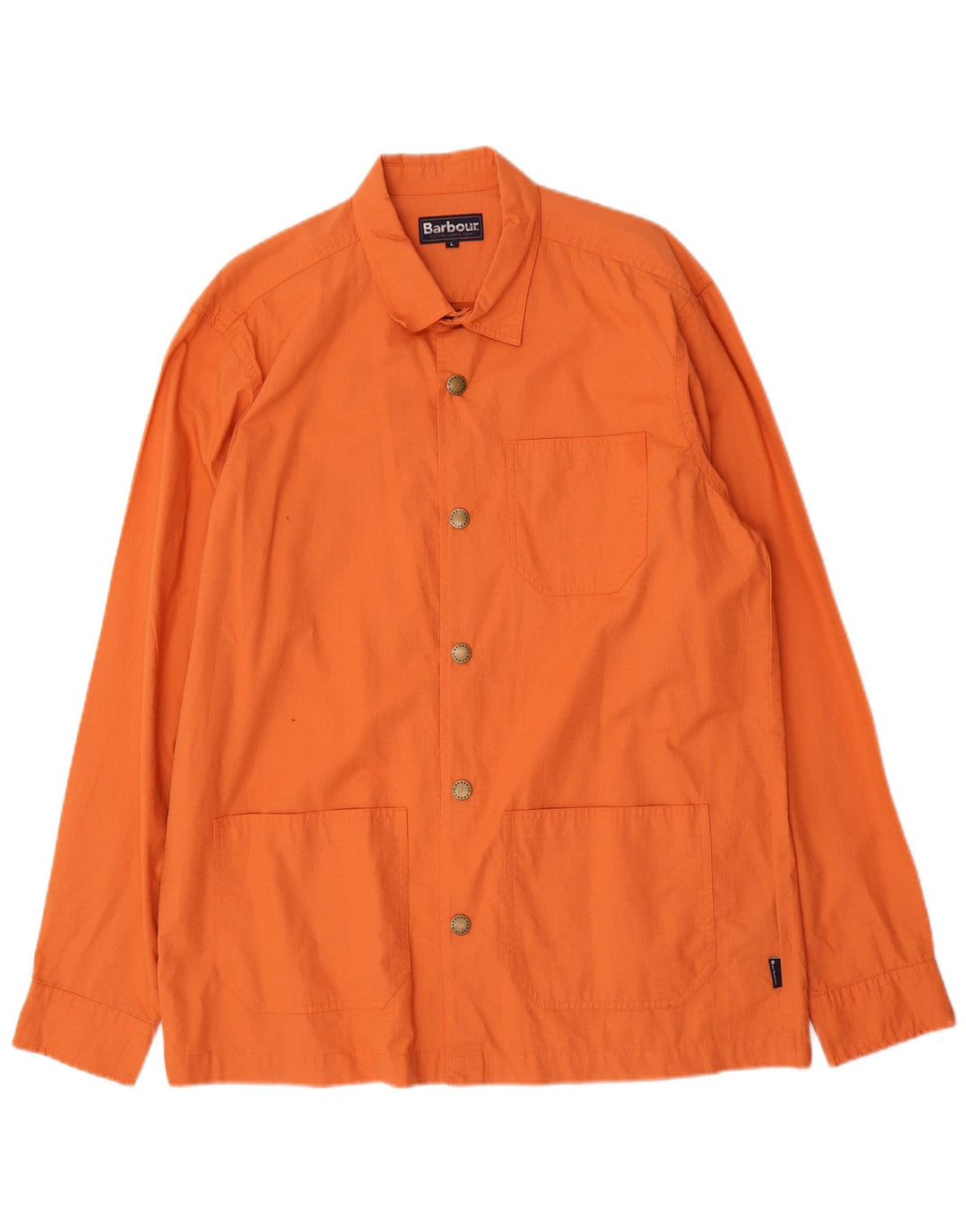 Barbour Chaqueta utilitaria para hombre Reino Unido 40 Grande Algodón naranja