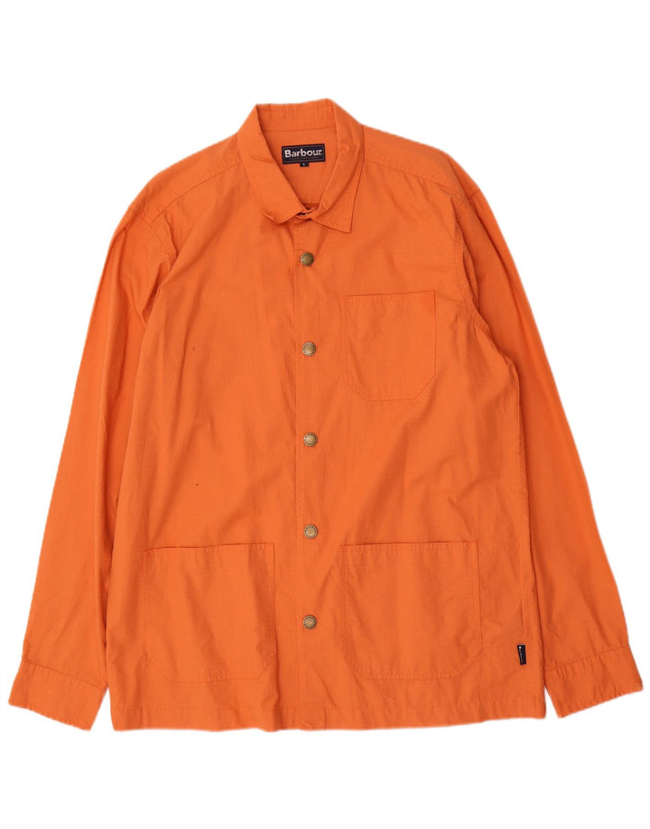 Barbour Chaqueta utilitaria para hombre Reino Unido 40 Grande Algodón naranja
