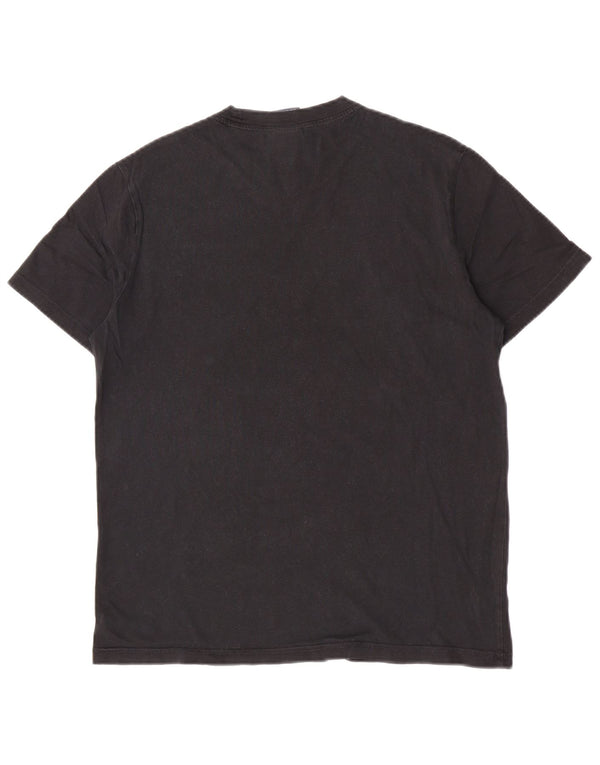Champion Camiseta para hombre Top Small Black Colorblock Cotton