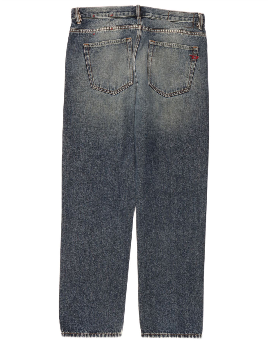 Diesel Vaqueros Rectos Hombre W32 L30 Algodón Azul