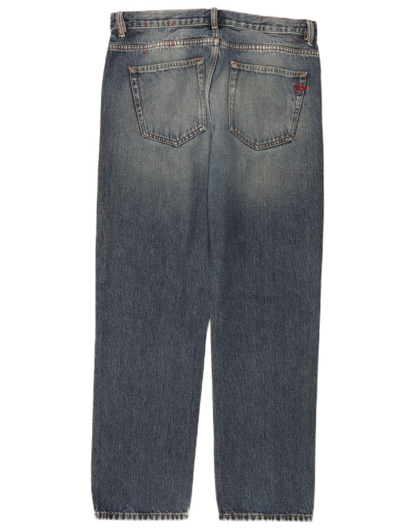 Diesel Vaqueros Rectos Hombre W32 L30 Algodón Azul