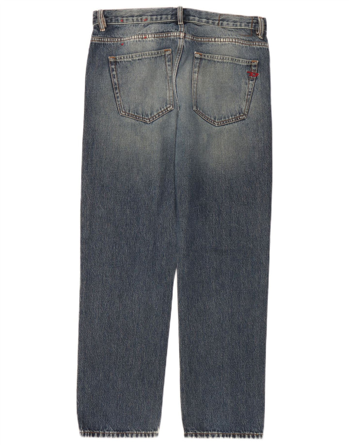 Diesel Vaqueros Rectos Hombre W32 L30 Algodón Azul