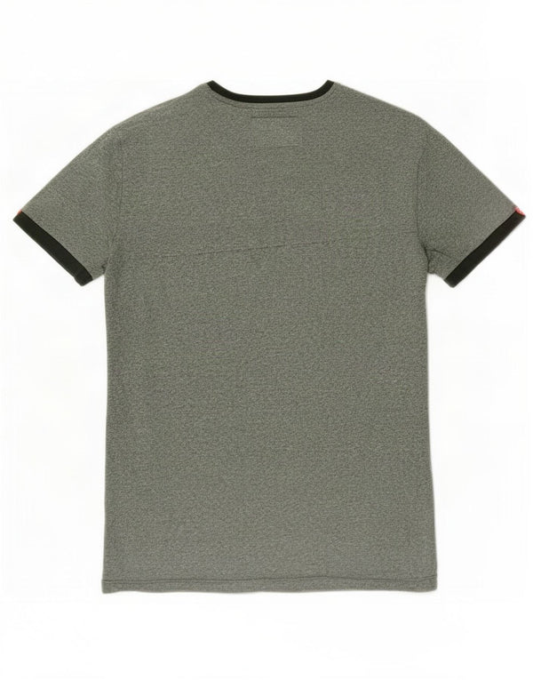 Superdry Hombre Camiseta Top Algodón Verde Medio