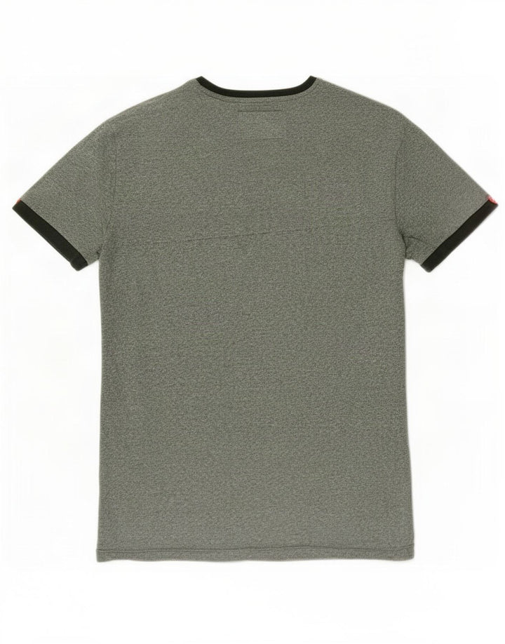 Superdry Hombre Camiseta Top Algodón Verde Medio
