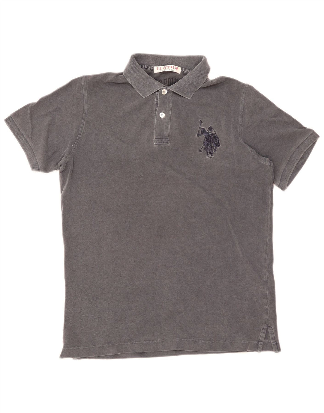 Asociación de Polo de EE. UU. Polo Hombre Algodón Gris Medio