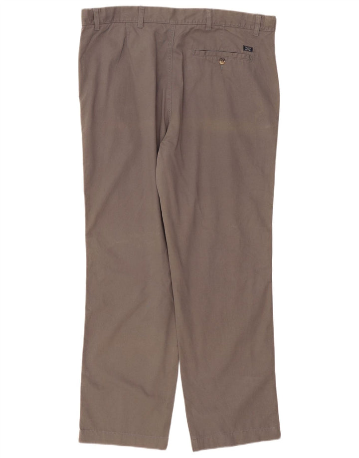 Marks & Spencer Pantalón chino de corte regular para hombre W40 L31 Algodón gris