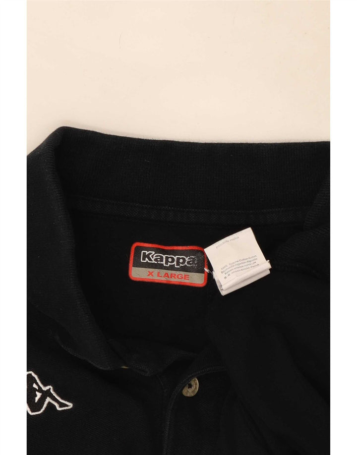 Kappa Polo Hombre XL Algodón Negro