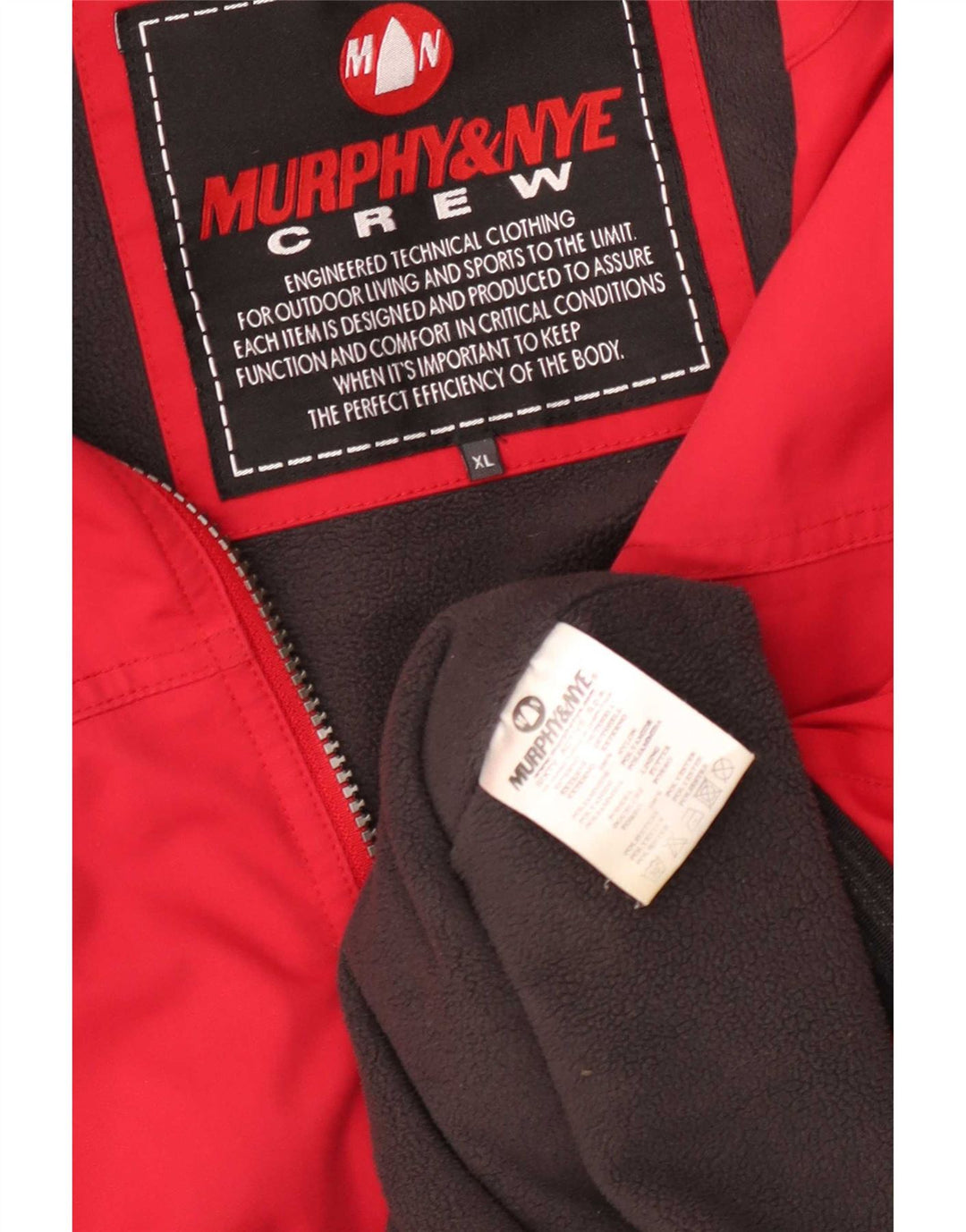 Murphy & Nye Chaqueta cortavientos para hombre UK 42 XL Poliamida roja