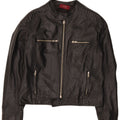 Basile Chaqueta de cuero para hombre Reino Unido 38 Mediano Negro